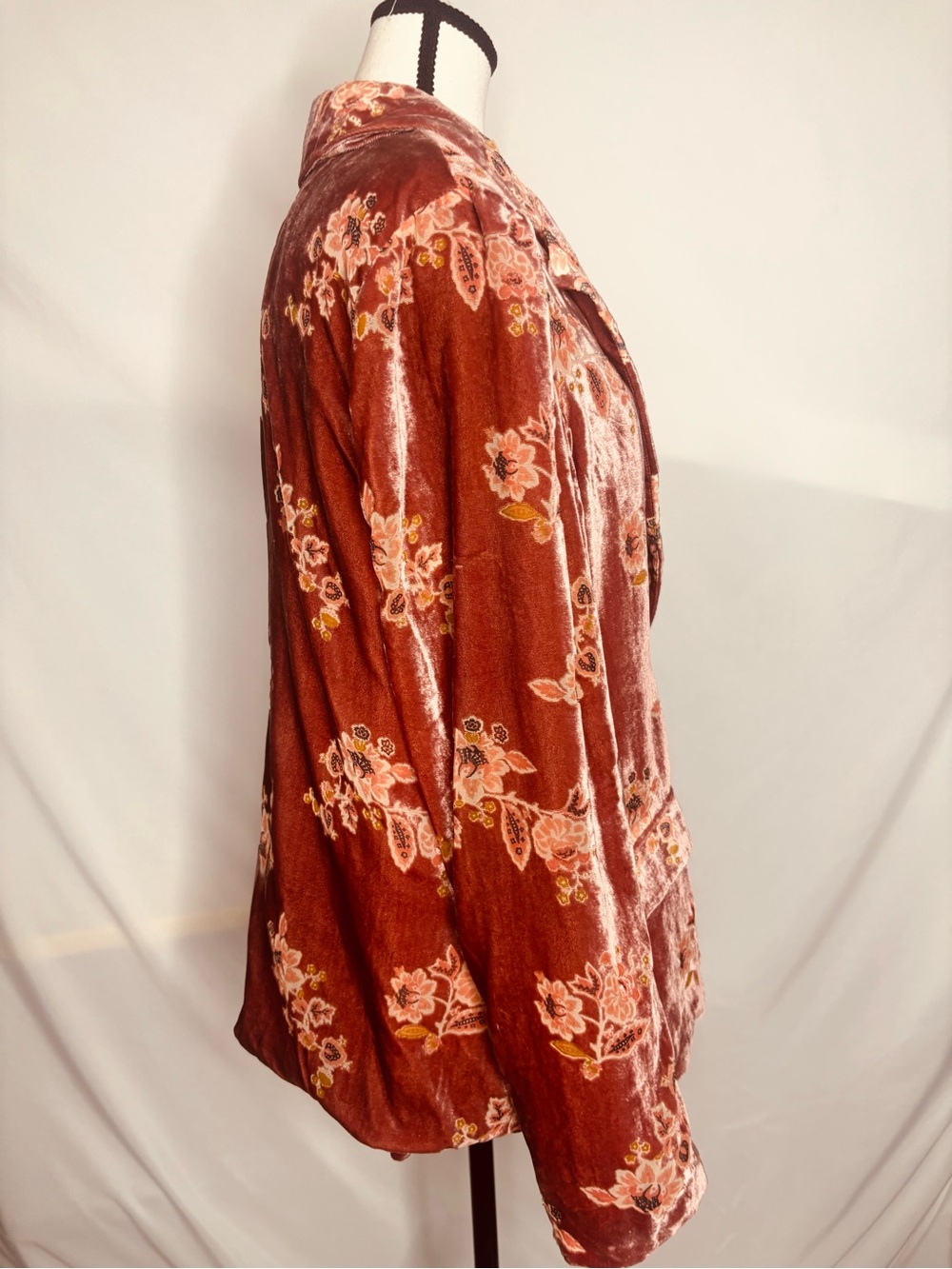 Anthropologie Hutch Floral Velvet Blazer - Picture 6 of 8